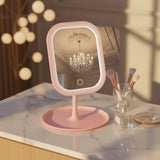 LED Makeup Mirror with USB Charging for Desktop