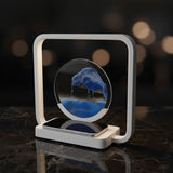 Wireless Charging Sand Art Night Light for Desktop