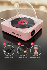 HD Bluetooth DVD CD Player with Portable Speaker