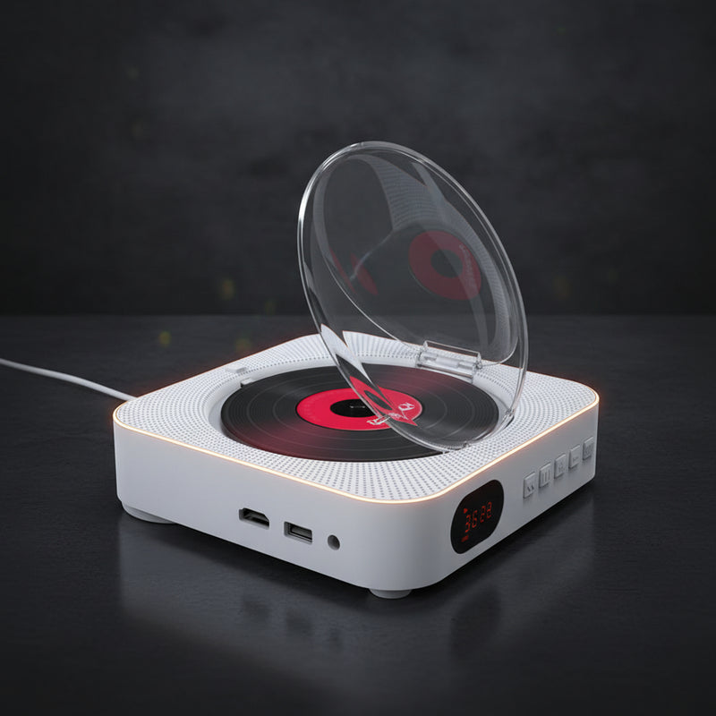 HD Bluetooth DVD CD Player with Portable Speaker