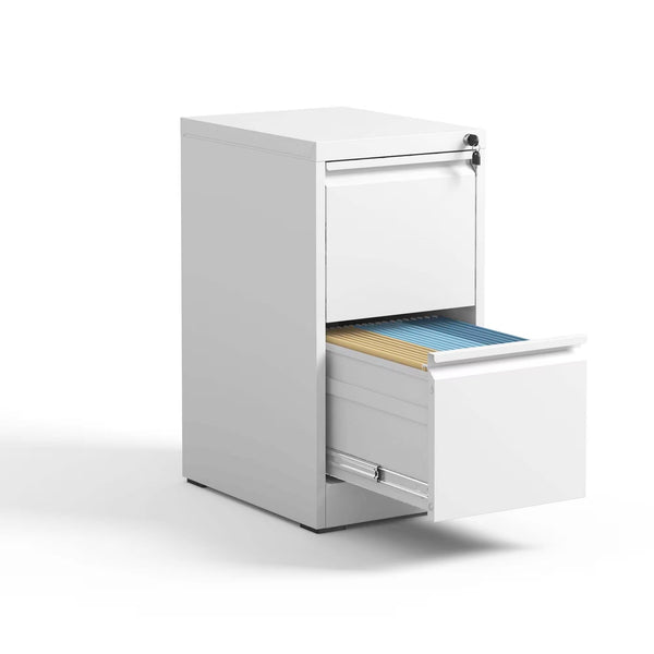 2 Drawer Metal Vertical File Cabinet With Lock Office Home Steel Vertical File Cabinet For A4 Legal - alternate view