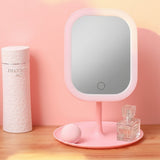 LED Makeup Mirror with USB Charging for Desktop