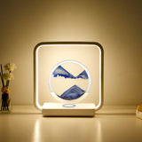 Wireless Charging Sand Art Night Light for Desktop