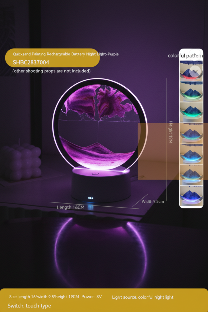 Creative Gift Quicksand Lamp Decorative Lamp