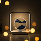 Wireless Charging Sand Art Night Light for Desktop
